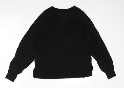 H&M Womens Black   Pullover Jumper Size S