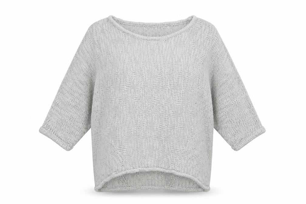 Mork Womens Grey   Pullover Jumper Size M