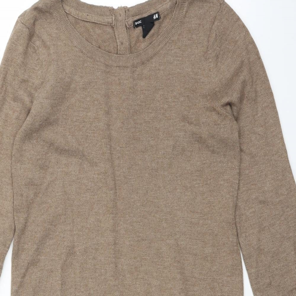 H&M Womens Brown   Pullover Jumper Size S