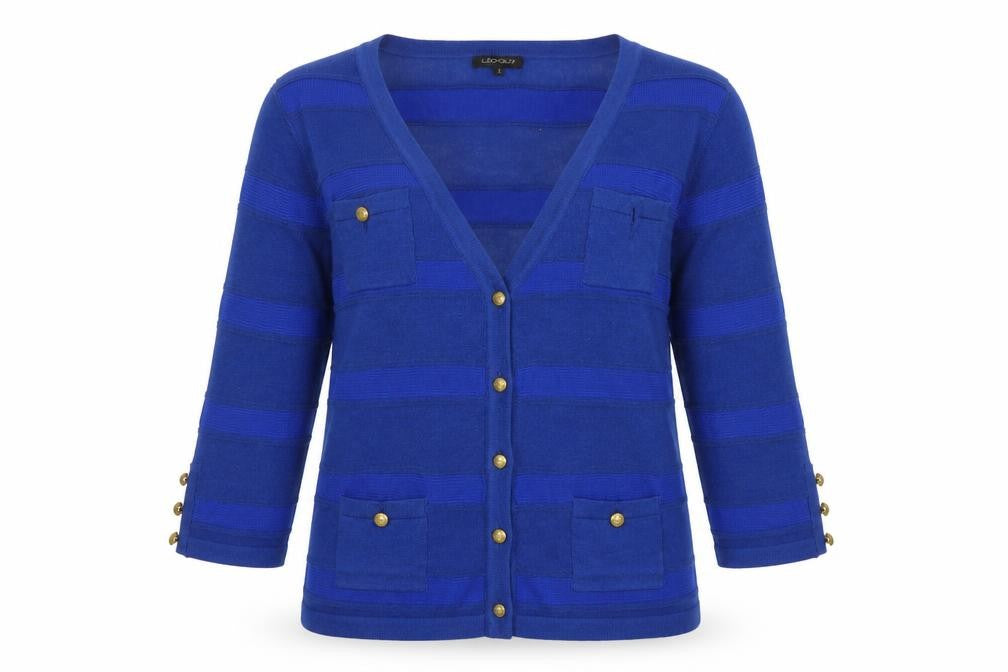 Leo Guy Womens Blue   Cardigan Jumper Size M