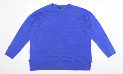 Preloved M&Co Womens Blue   Pullover Jumper Size 18 - Front