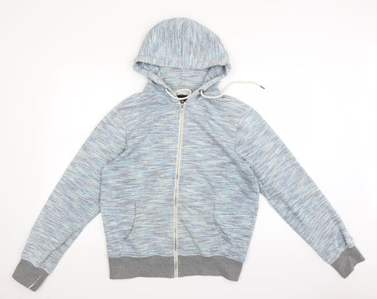 Cedar Wood State Mens Blue   Full Zip Hoodie Size M
