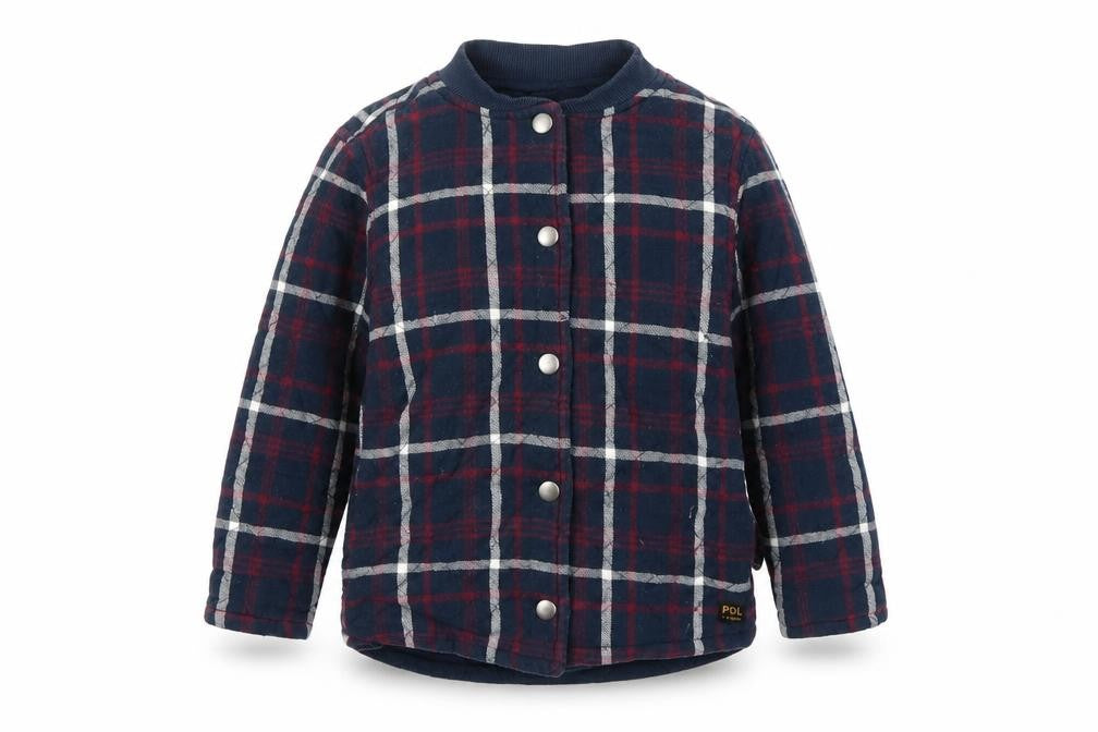 PDL Boys Blue Plaid  Jacket  Size 2-3 Years