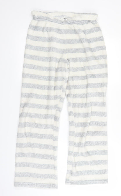Primark Womens Grey Striped  Trousers  Size 10 L23 in