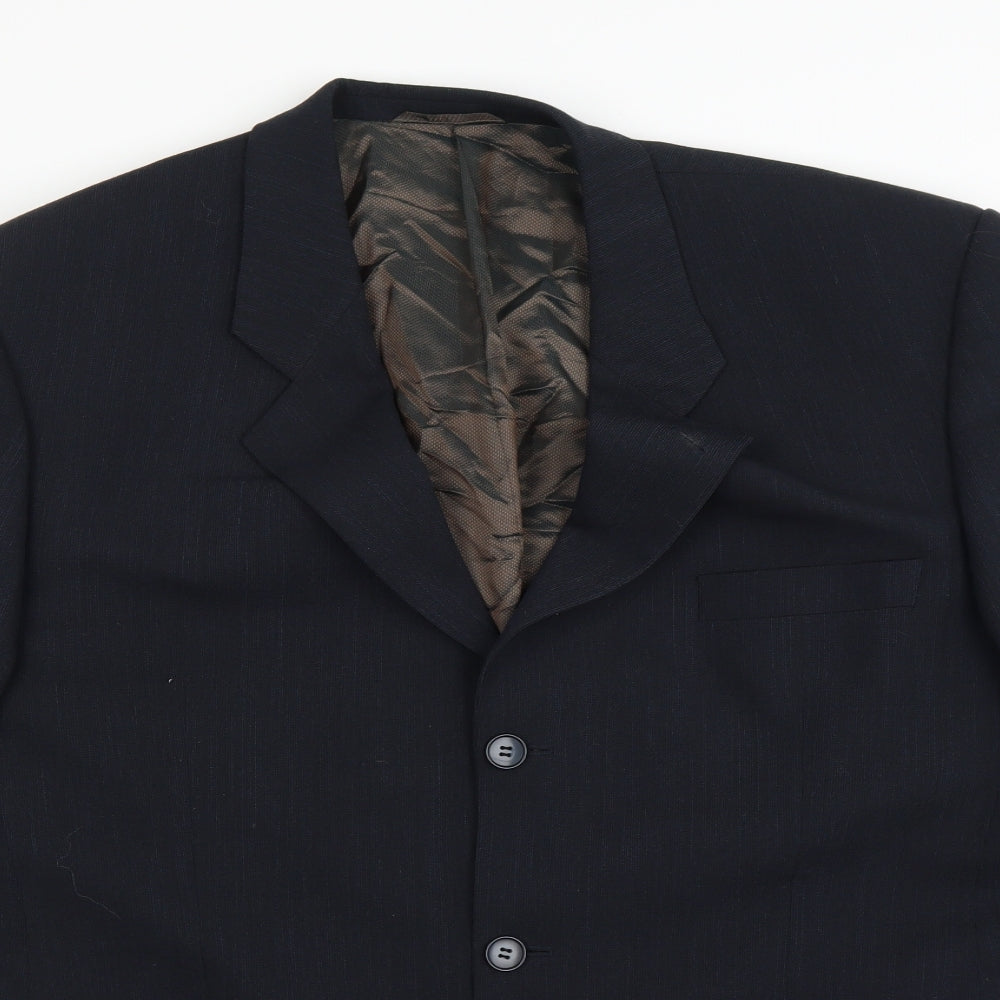 Neu Teadora Mens Blue   Jacket Suit Jacket Size 44