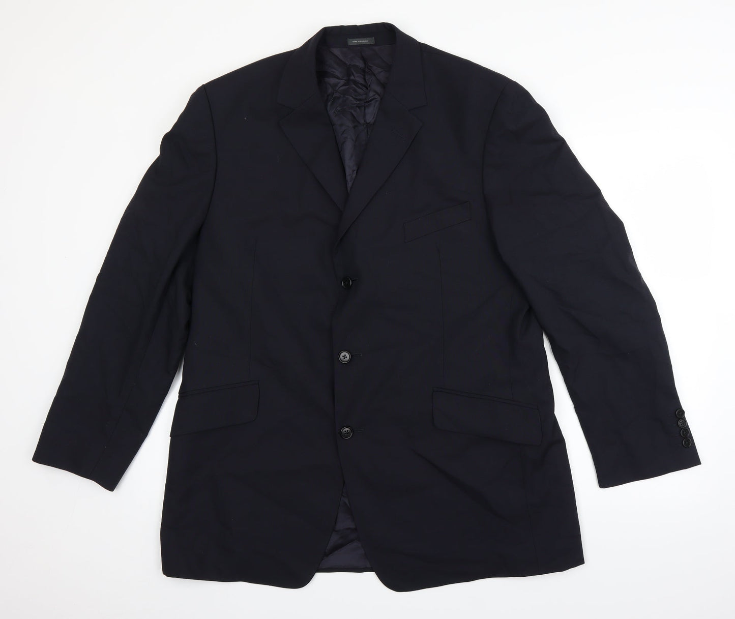 Preworn Mens Blue   Jacket Suit Jacket Size 44
