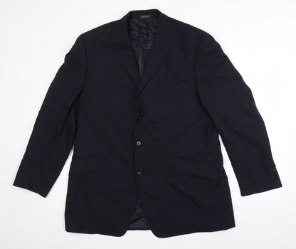 Preloved Preworn Mens Blue   Jacket Suit Jacket Size 44 - Front
