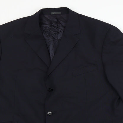 Preloved Preworn Mens Blue   Jacket Suit Jacket Size 44 - Detail