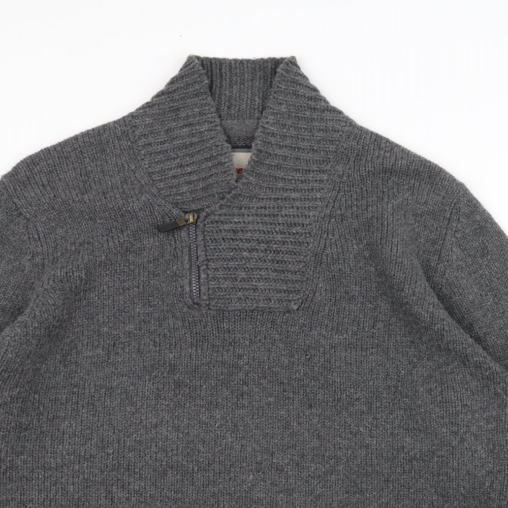 Brave Soul Womens Grey  Knit Jacket  Size L