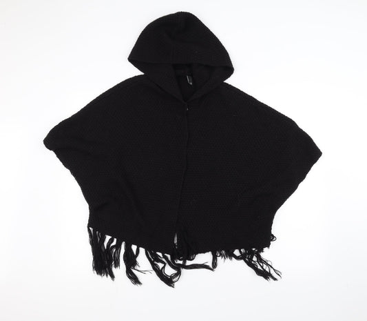 H&M Womens Black  Knit Jacket Coatigan Size XS