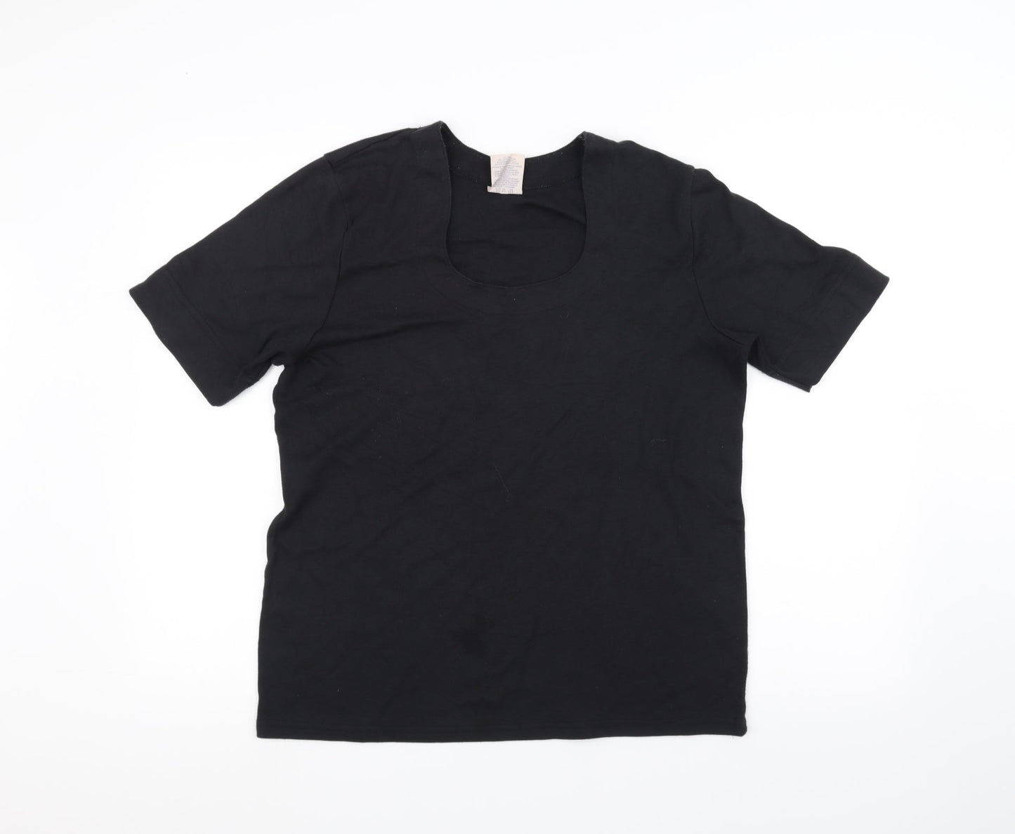 WEEKENDERS Womens Black   Basic T-Shirt Size L