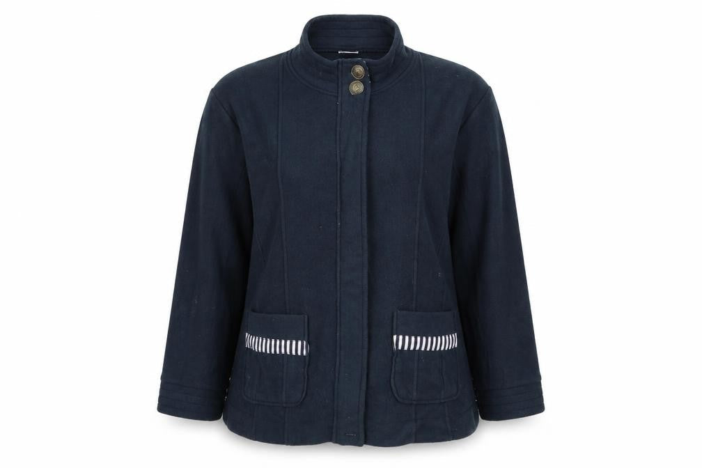 Anne De Lancay Womens Blue   Jacket  Size XL