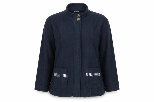 Anne De Lancay Womens Blue   Jacket  Size XL