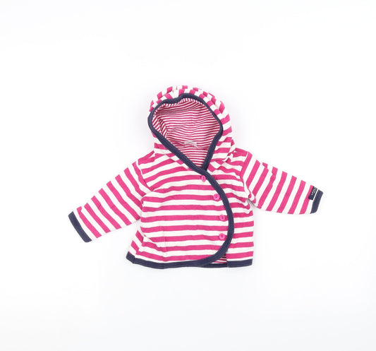 Little Shrimp Baby Pink Striped  Jacket  Size 3-6 Months