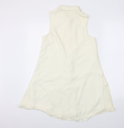 Missguided Womens Ivory   Basic Button-Up Size 8