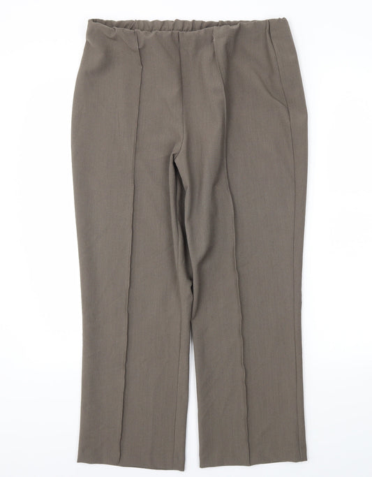 BM Womens Brown   Trousers  Size 12 L24 in