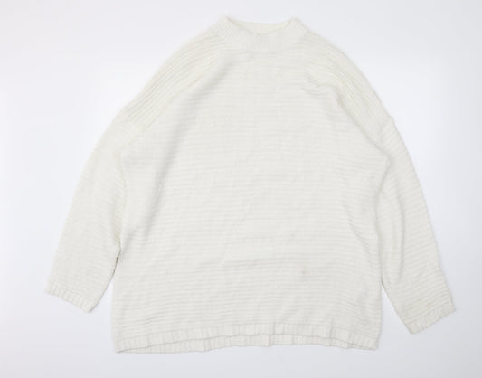 Missguided Womens White   Pullover Jumper Size 14