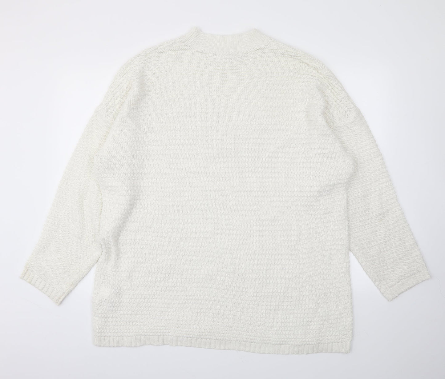 Missguided Womens White   Pullover Jumper Size 14