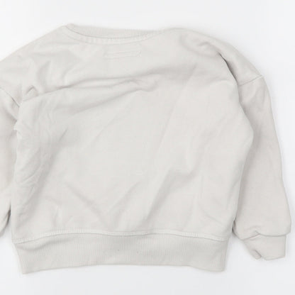 Primark Girls White   Pullover Sweatshirt Size 3-4 Years