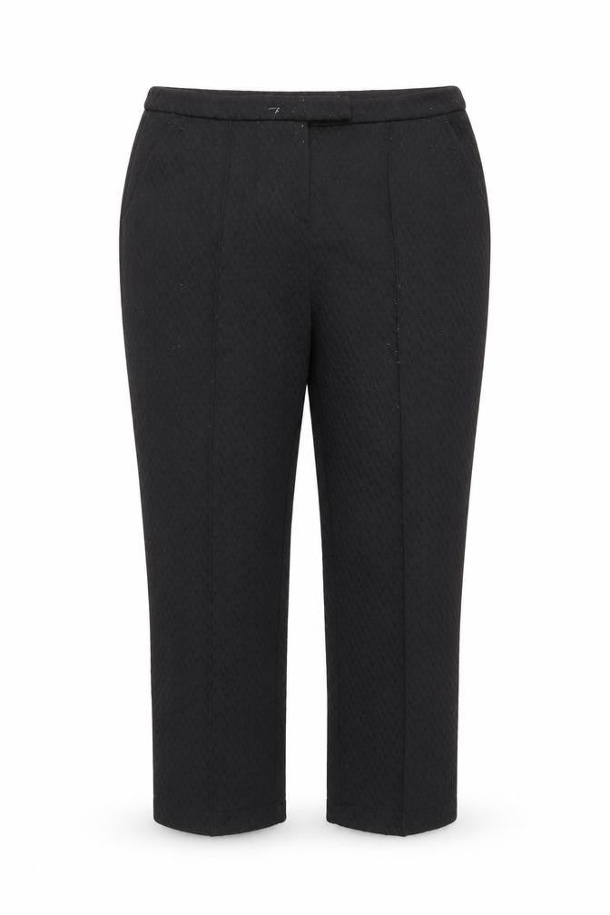 Select Womens Black   Cropped Trousers Size 12 L24 in