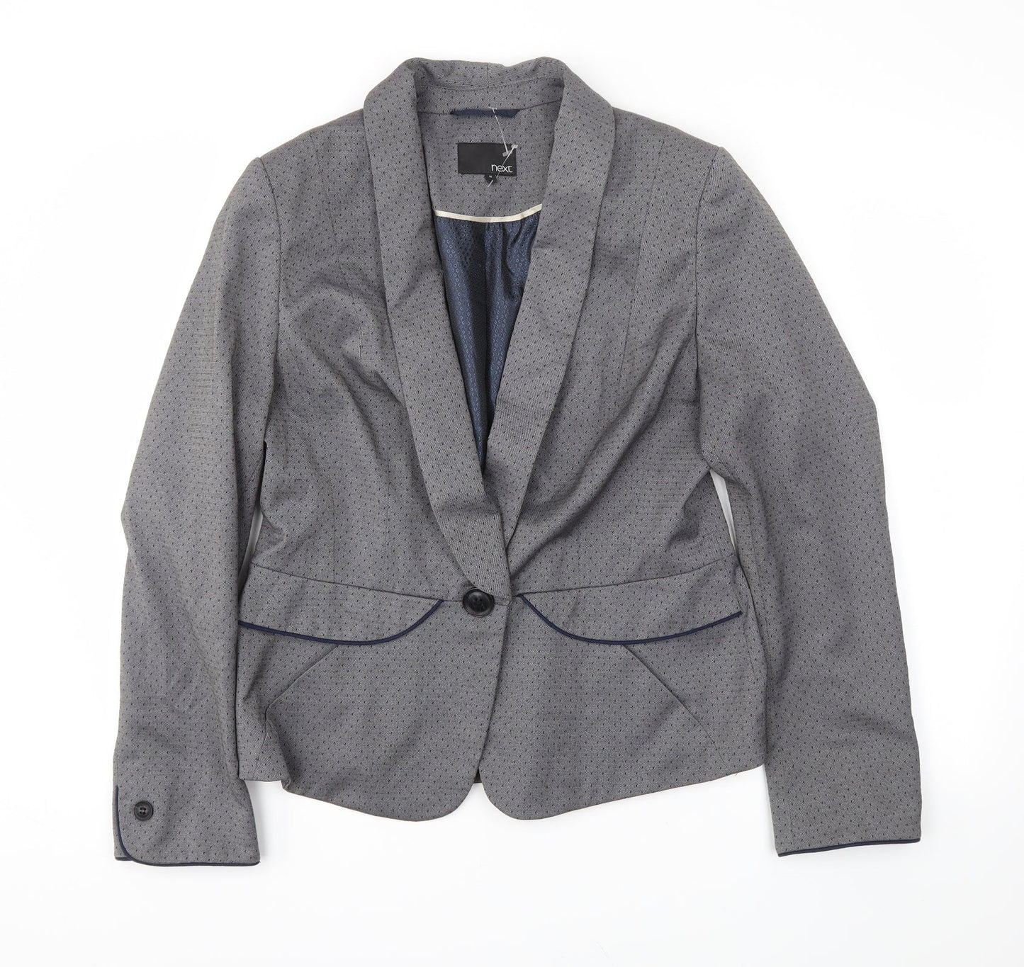 NEXT Womens Grey   Jacket Blazer Size 14