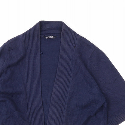 Preloved Profile Womens Blue   Cardigan Jumper Size 14 - Detail