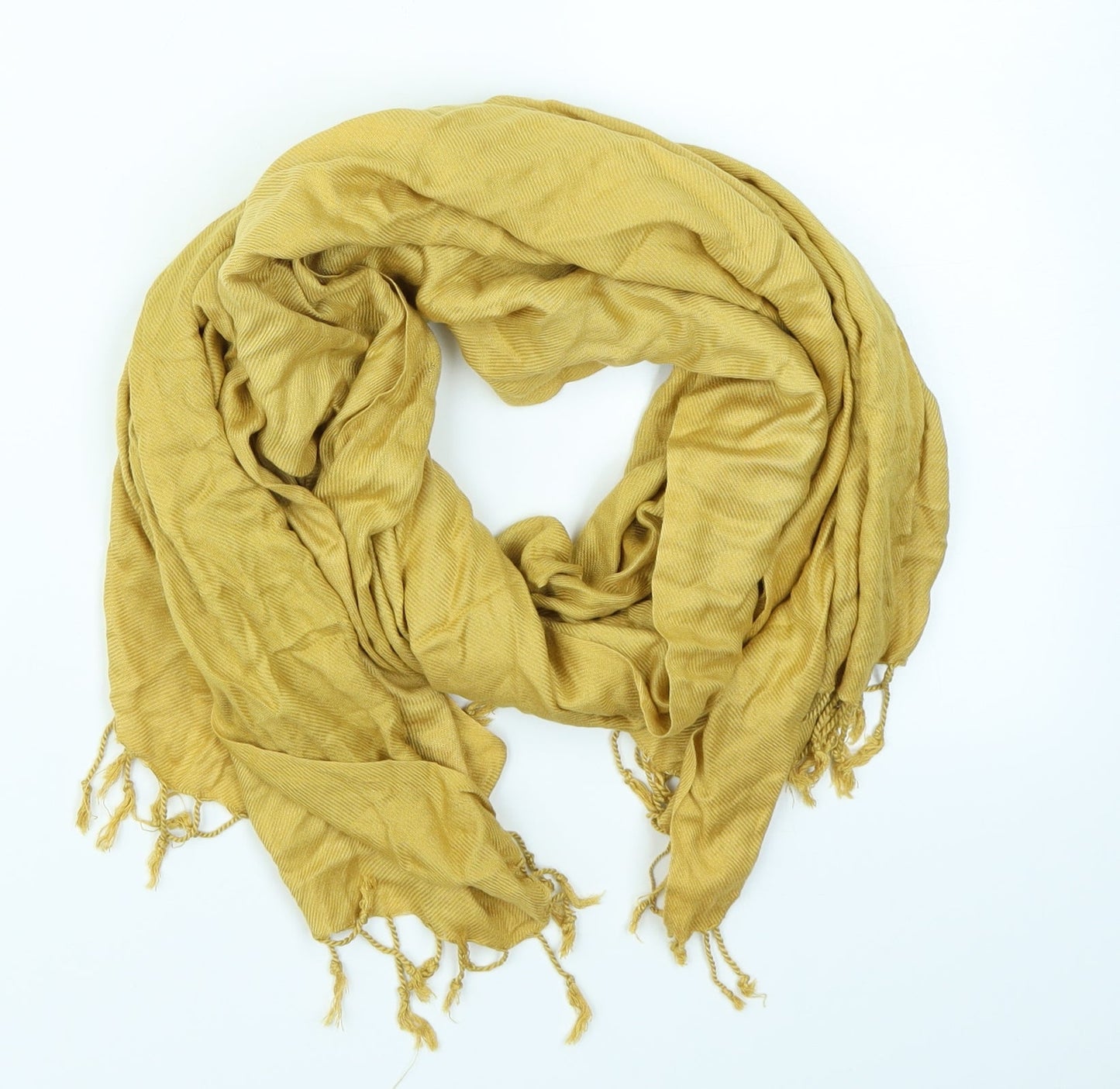 Preworn Womens Yellow    Scarf