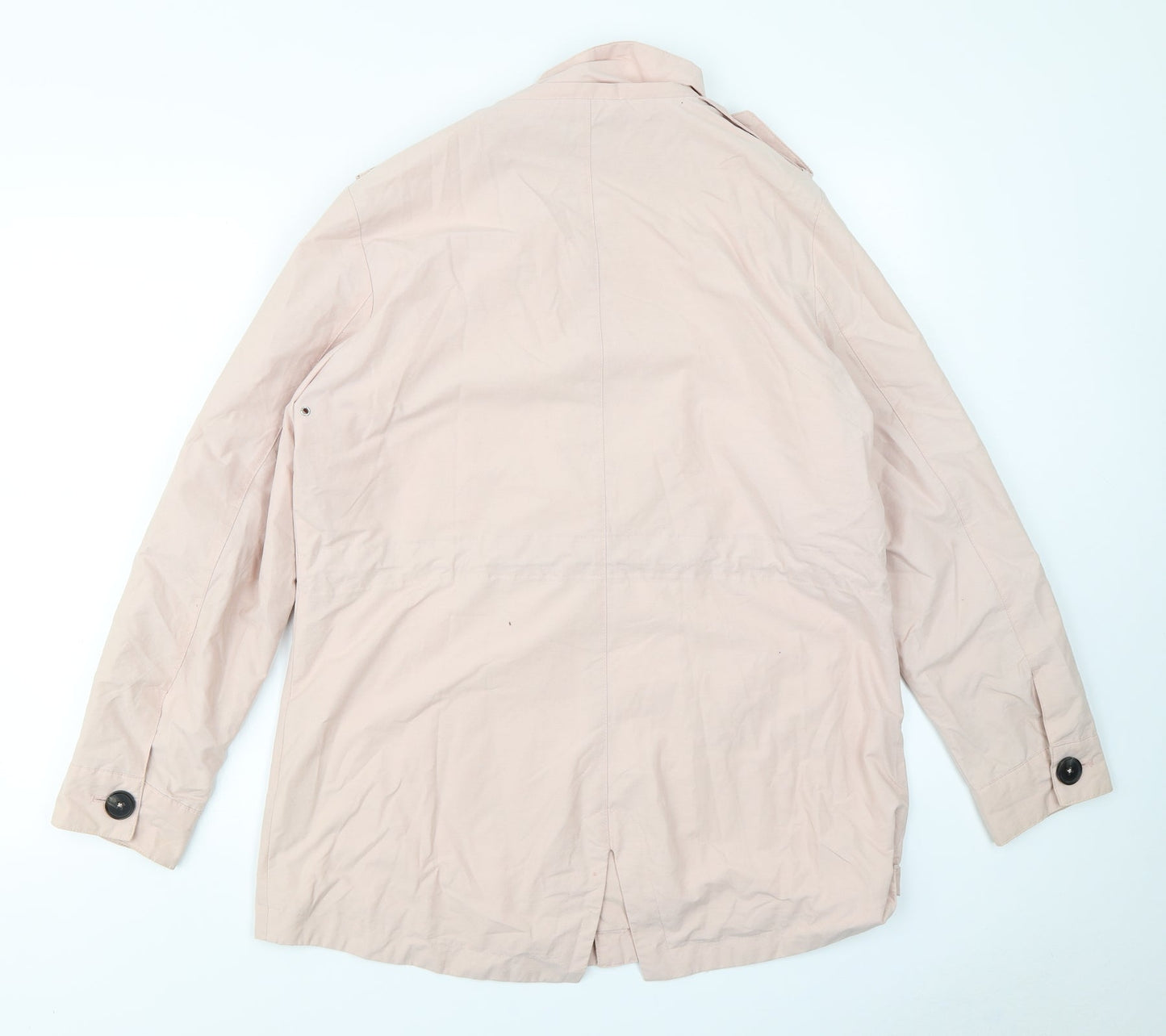 M&S Womens Pink   Overcoat Coat Size 14