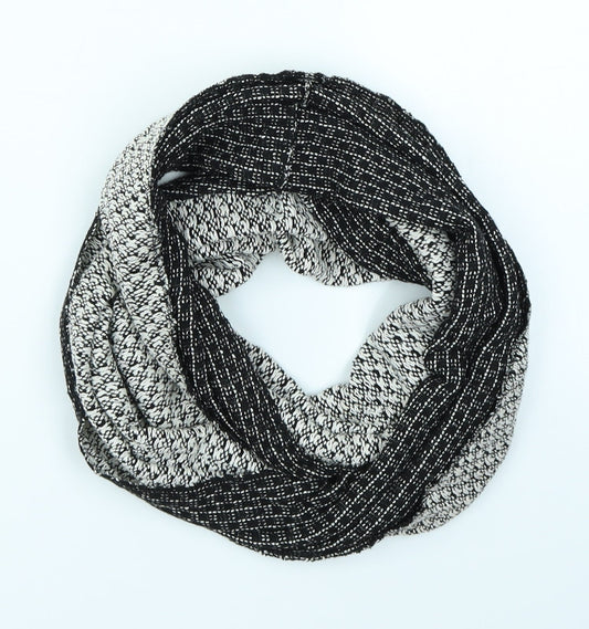 Preworn Womens Black Striped   Scarf