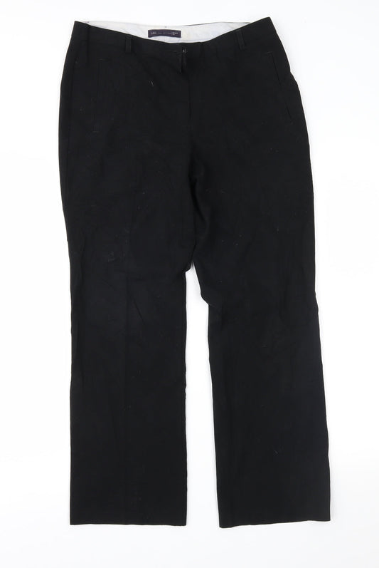 Marks and Spencer Womens Black   Trousers  Size 10 L27 in