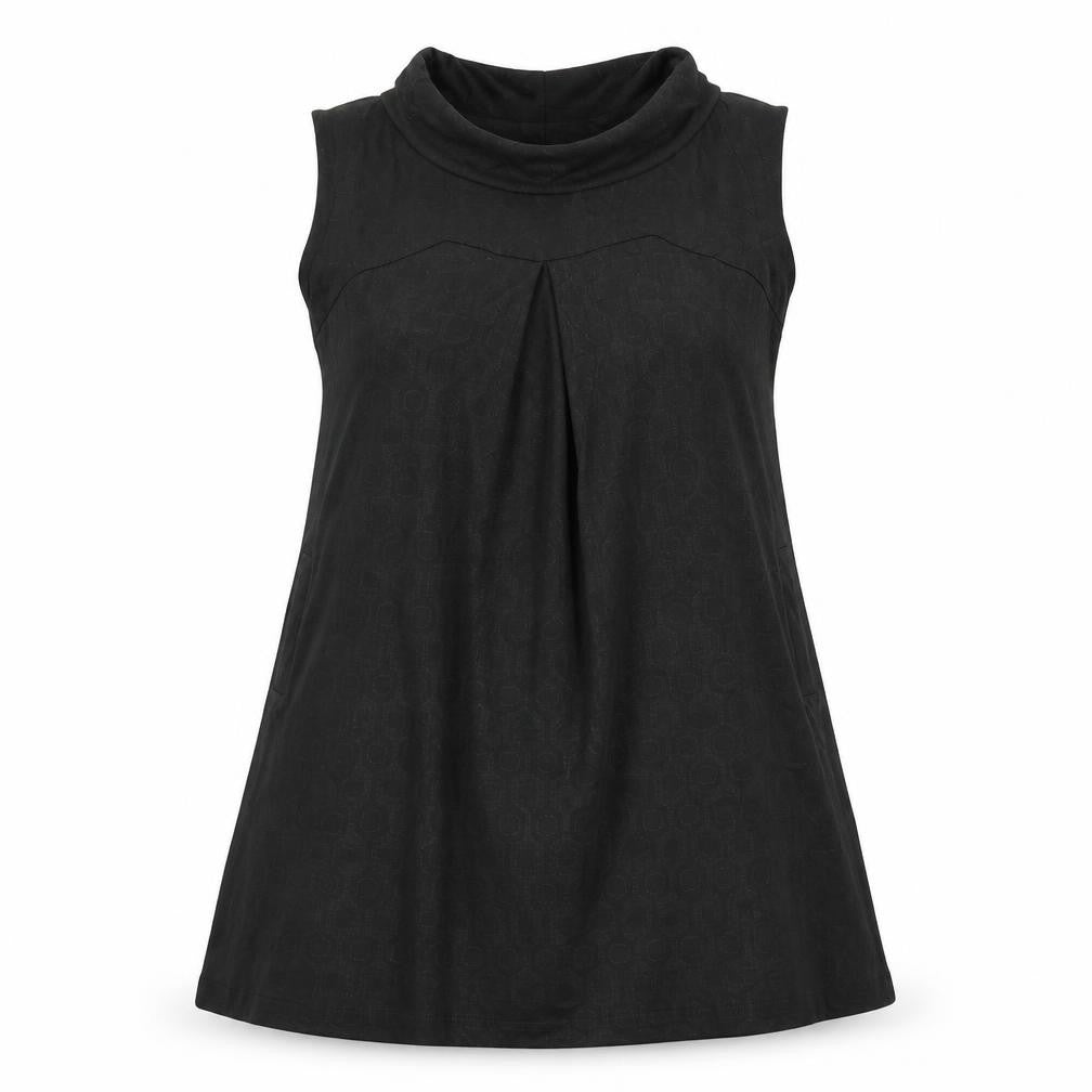 Hippocampe Womens Black Geometric  A-Line  Size 12