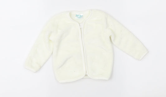 Cuddlesome Baby Ivory  Fleece Jacket  Size 3-6 Months
