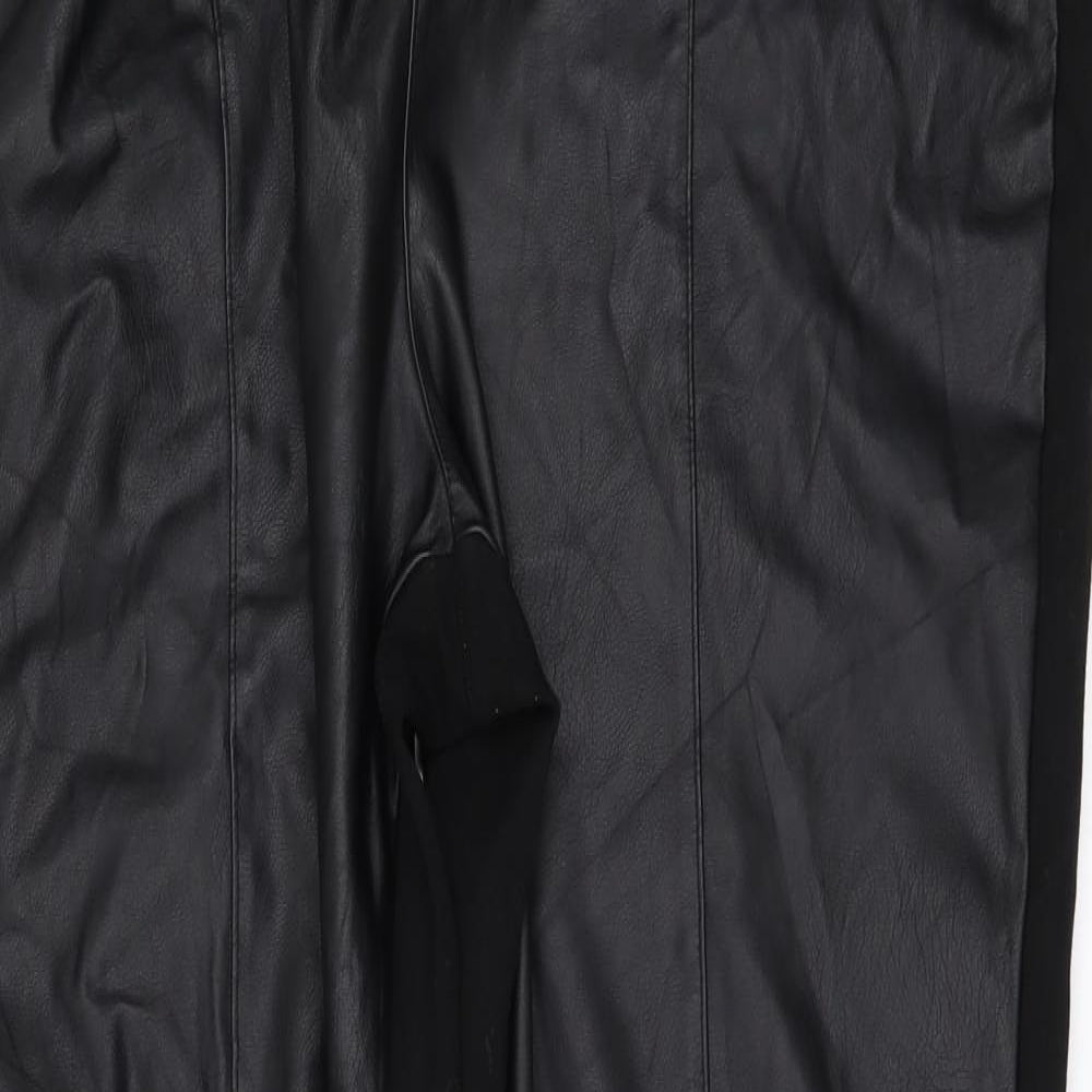 M&Co Womens Black   Trousers  Size 16 L28 in