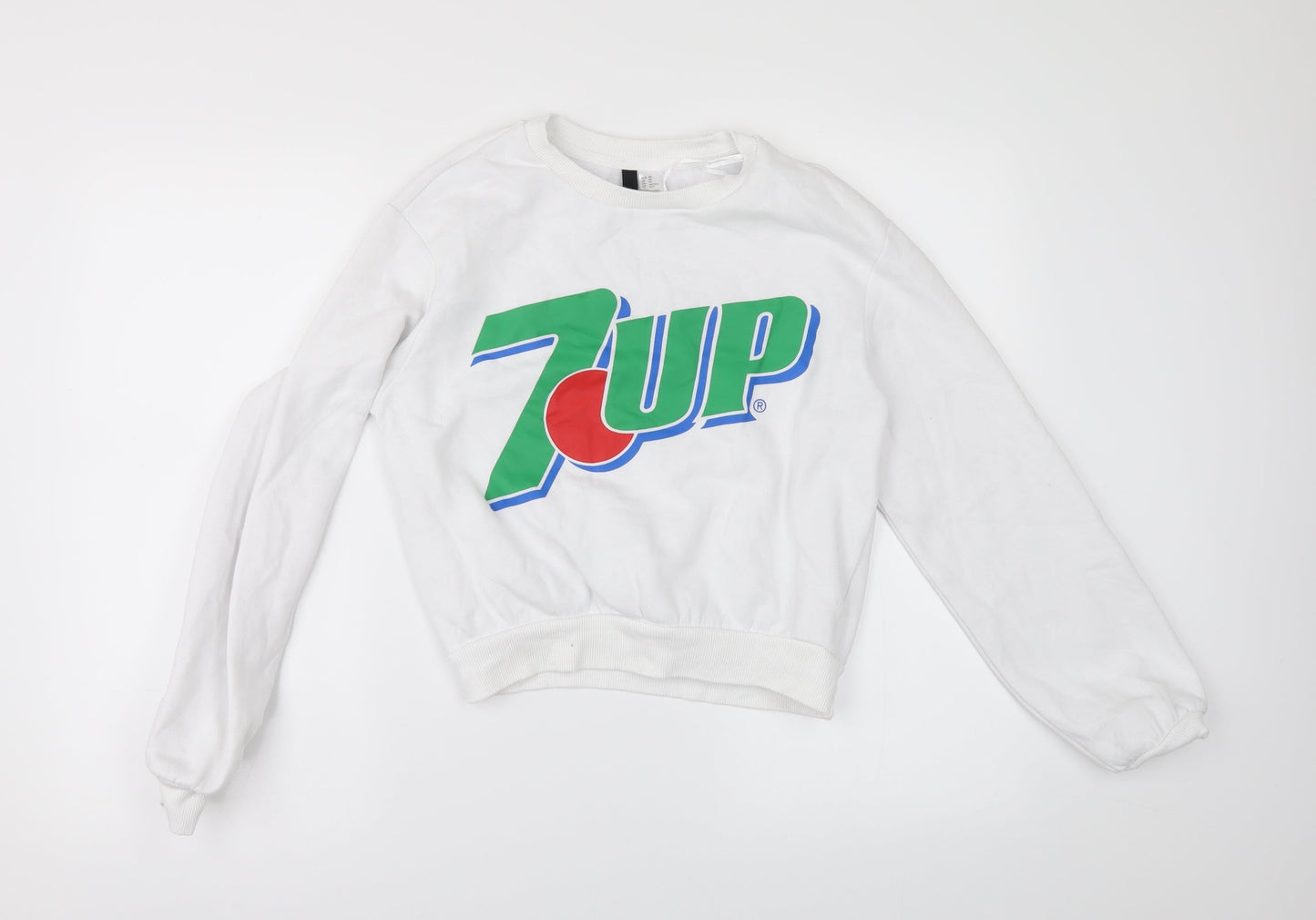 Divided by H&M Womens White   Pullover Sweatshirt Size XL  - 7UP