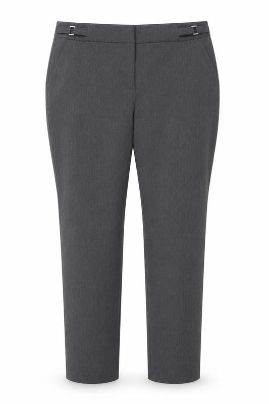 ANNE WEYBURN Womens Grey   Trousers  Size 14 L29 in