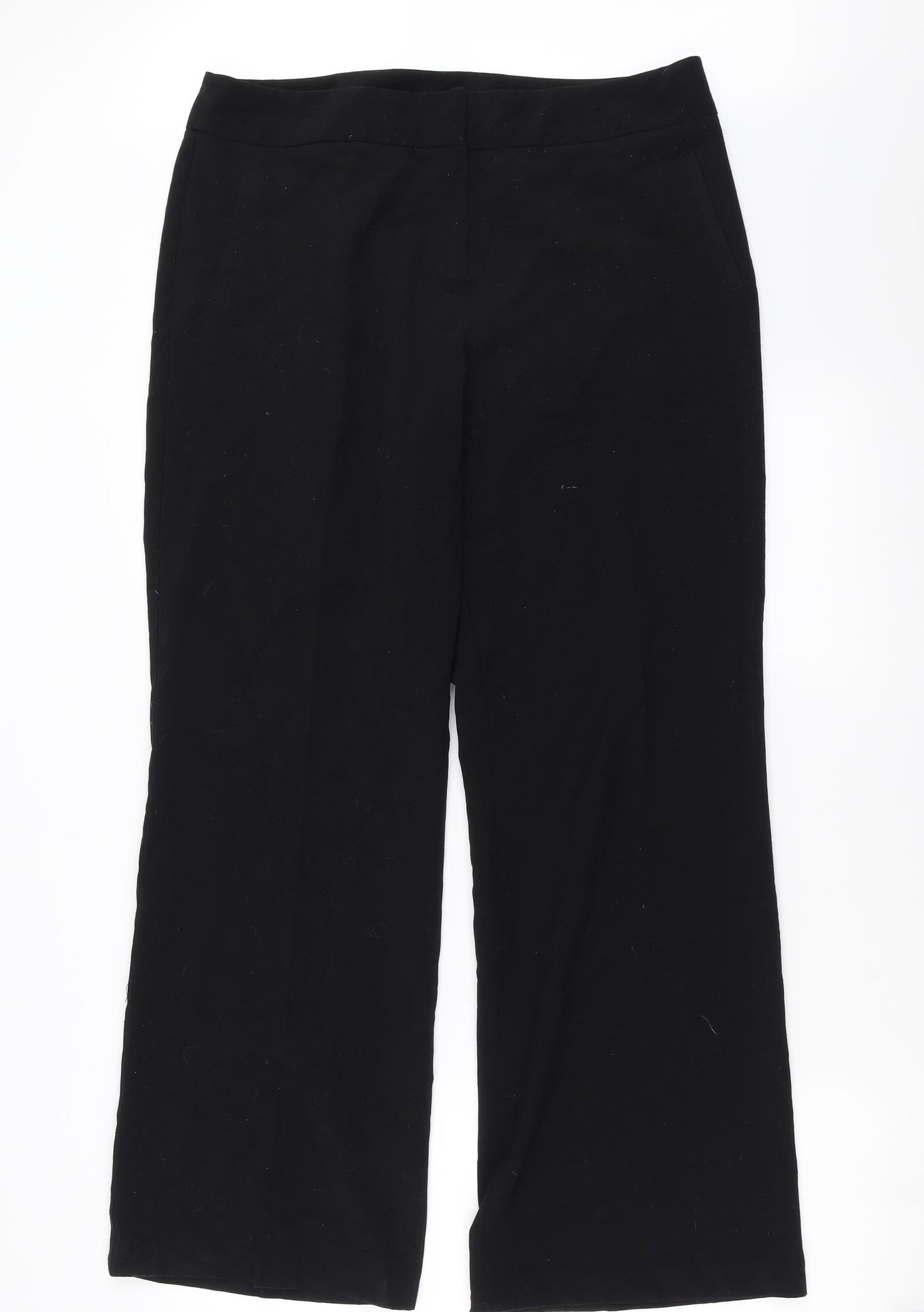 Marks and Spencer Womens Black   Trousers  Size 14 L29 in