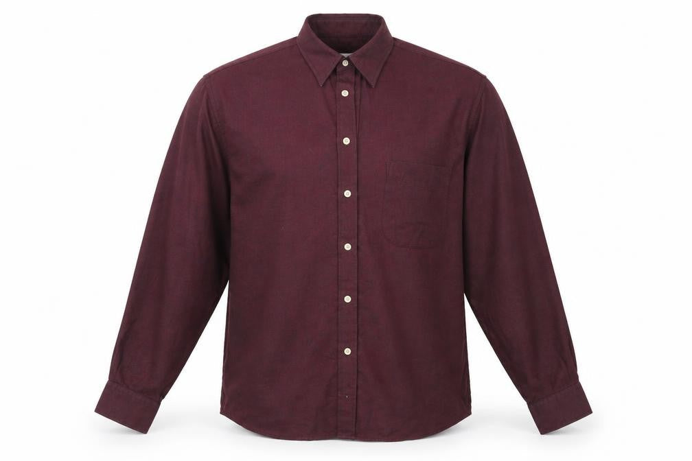 Berkertex Mens Purple    Button-Up Size 16.5