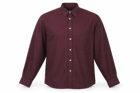 Berkertex Mens Purple    Button-Up Size 16.5