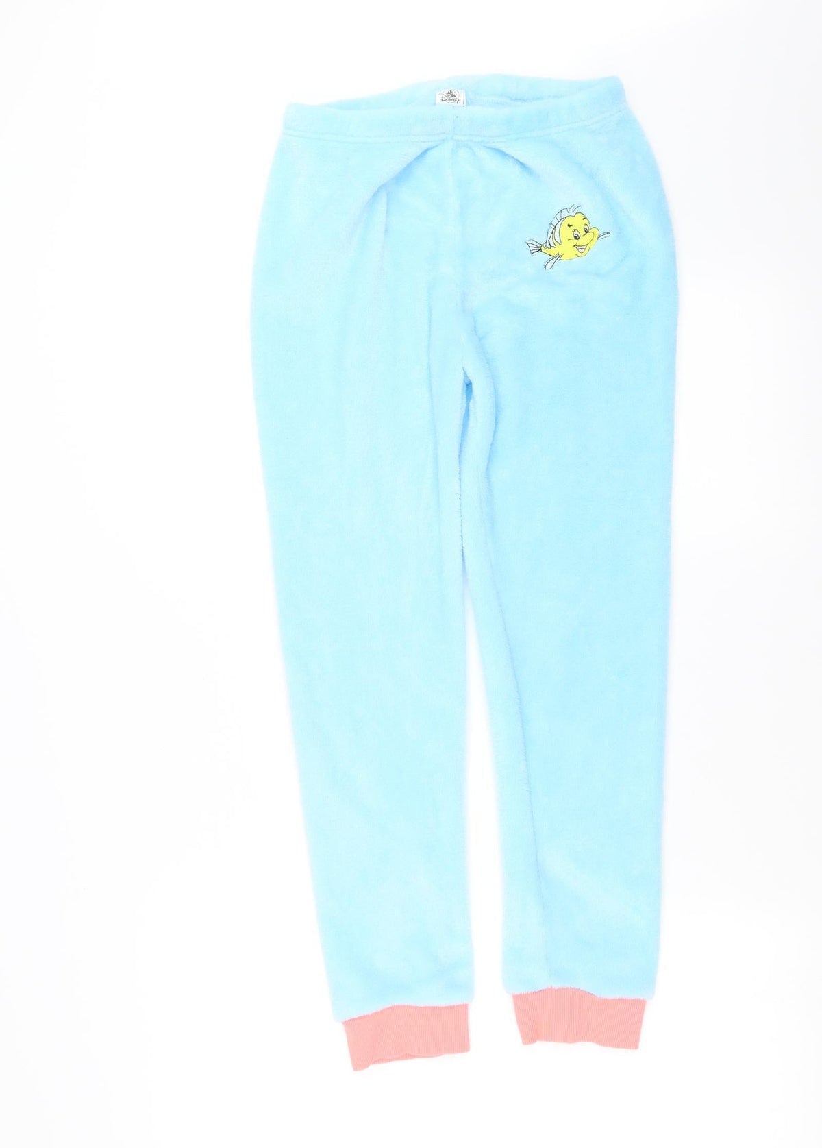 Disney Girls Blue Solid   Pyjama Pants Size 11-12 Years  - flounder