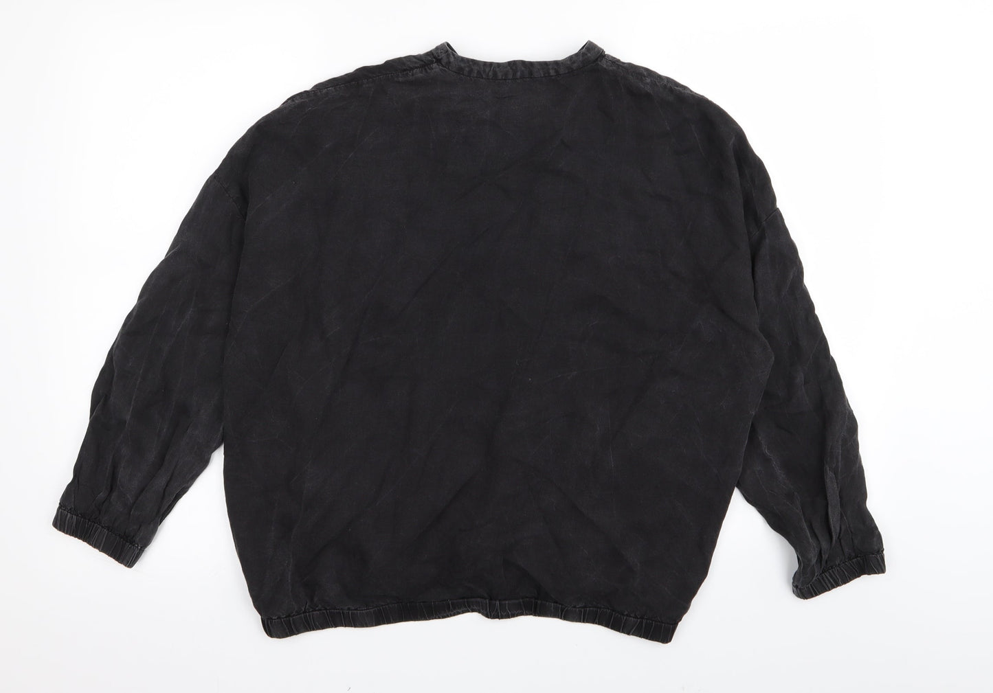 Zara Womens Black   Full Zip Jumper Size 4