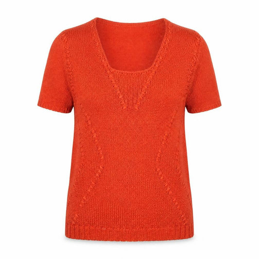 Per Una Womens Orange  Knit Pullover Jumper Size 10