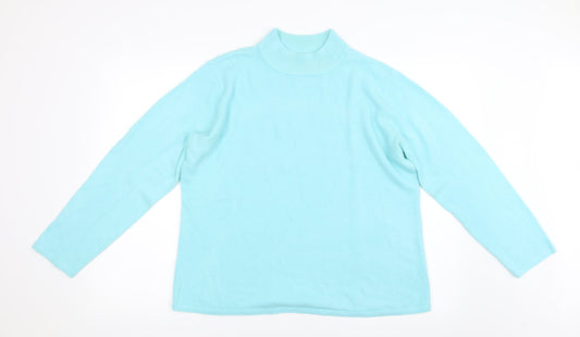 Bm Collection Womens Green  Knit Pullover Jumper Size L