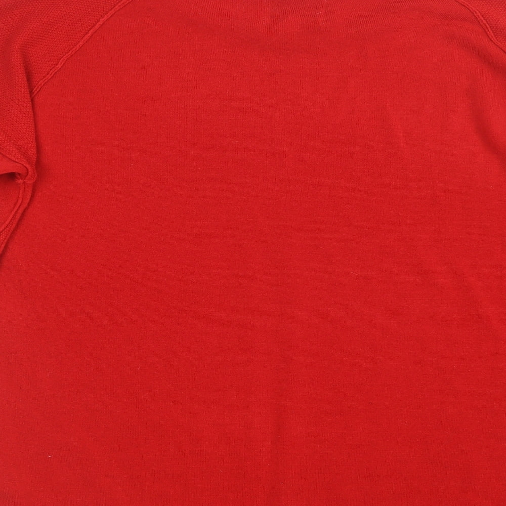 Papaya Womens Red  Knit Pullover Jumper Size M
