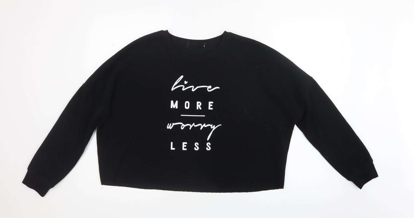Primark Womens Black   Pullover Jumper Size 10