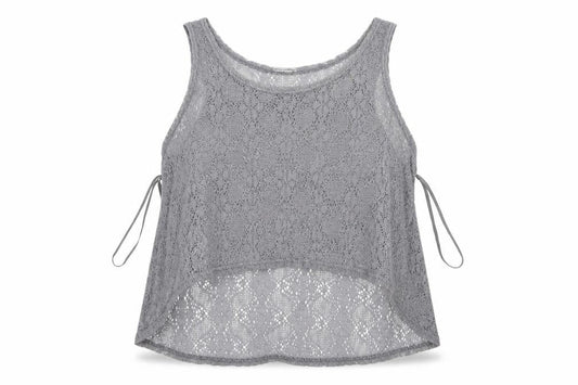 Preworn Womens Grey   Cropped T-Shirt Size M