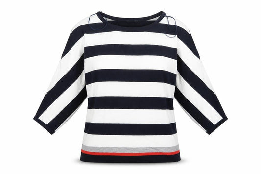 M&Co Womens Blue Striped Knit Pullover Jumper Size 12