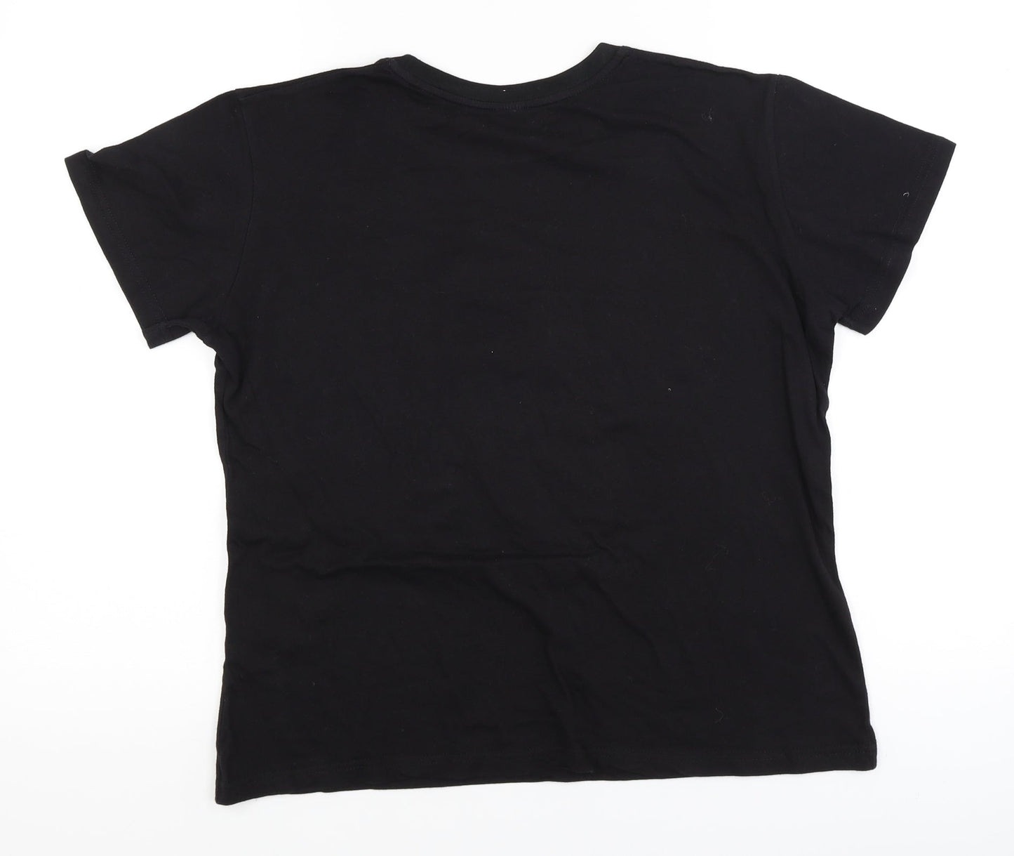 Preworn Womens Black   Basic T-Shirt Size L  - I'm hooked