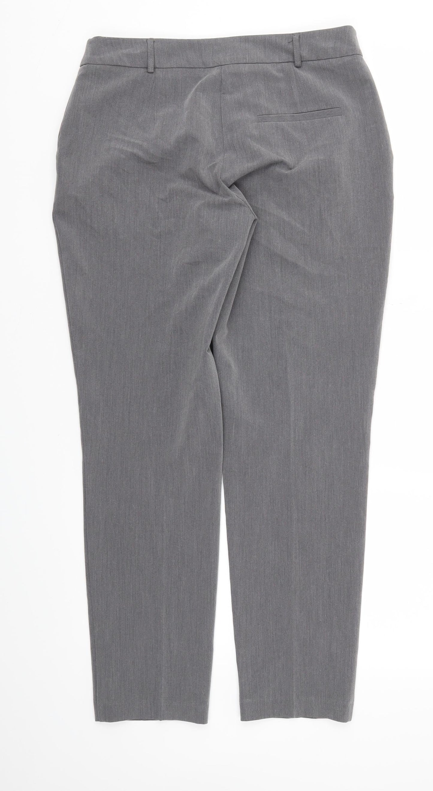 Dorothy Perkins Womens Grey   Trousers  Size 10 L28 in