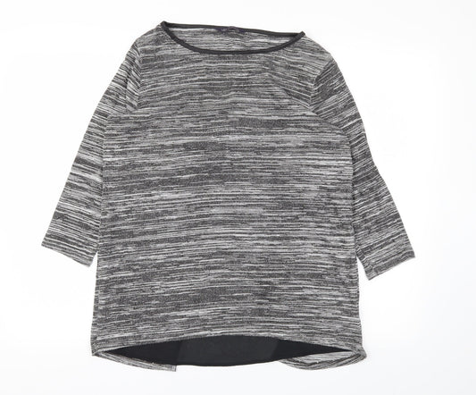 M&S Womens Grey   Basic T-Shirt Size 10