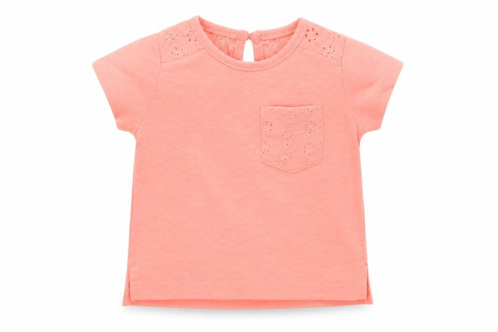 Primark Girls Pink   Basic T-Shirt Size 6-9 Months